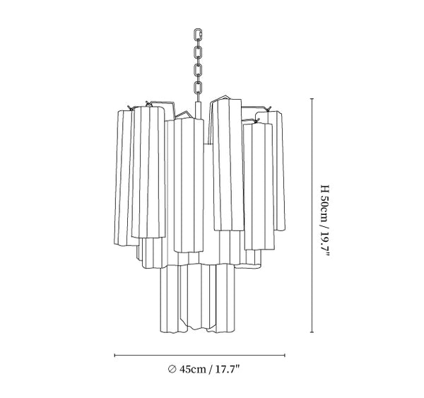 Aveline Glass Chandelier