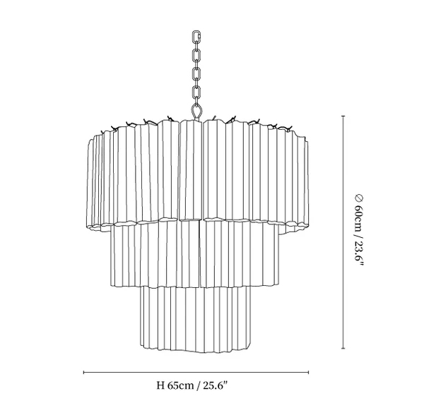 Aveline Glass Chandelier