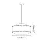 Aveline Stitched Fabric Pendant Light
