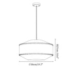 Aveline Stitched Fabric Pendant Light