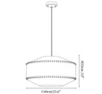 Aveline Stitched Fabric Pendant Light
