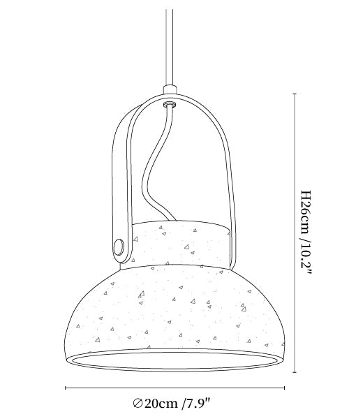 Aveline Travertine Pendant Light