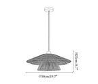 Avelora Paper Rattan Pendant Light