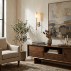 Averon Alabaster Torch Wall Sconce