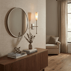 Averon Alabaster Torch Wall Sconce
