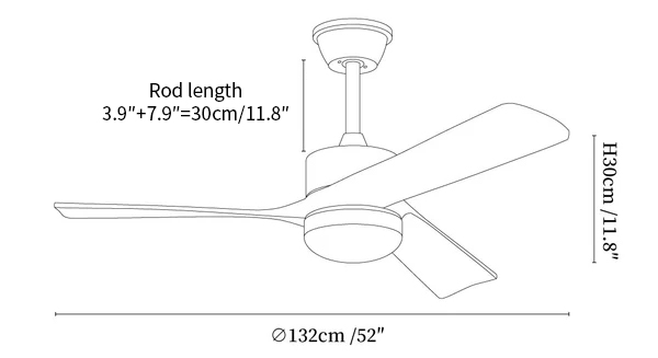 Averso Ceiling Fan Light