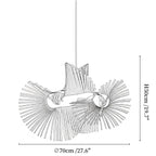 Avian Flair Wooden Pendant Lamp