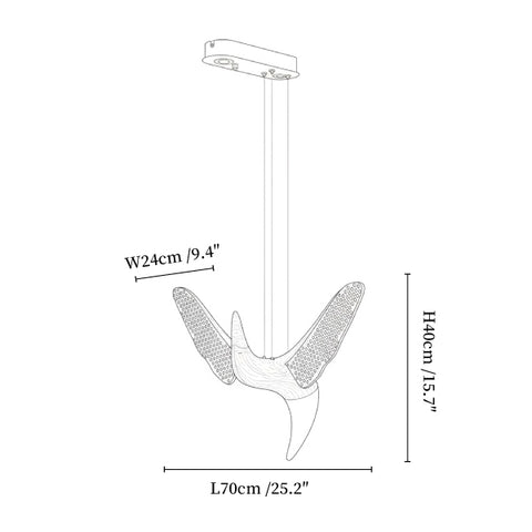 Avian Flight Chandelier
