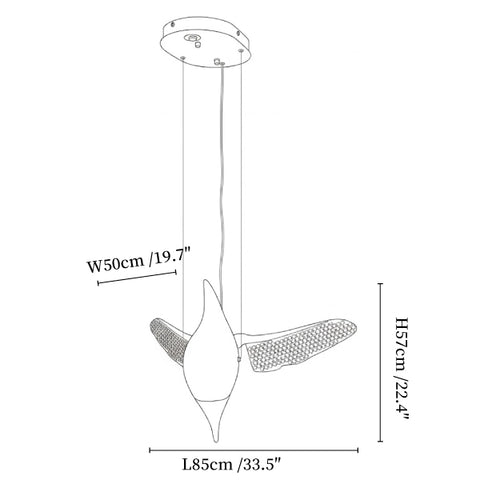 Avian Flight Chandelier