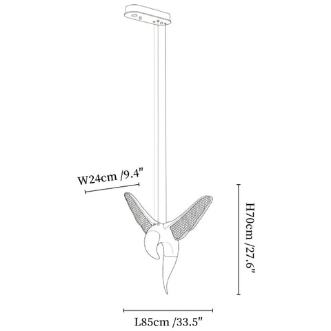 Avian Flight Chandelier
