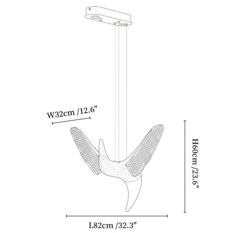 Avian Flight Chandelier