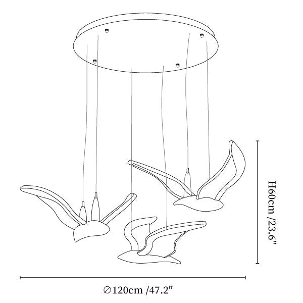 Avina Wing Pendant Light