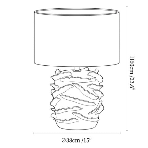 Avvolta Ceramic Table Lamp