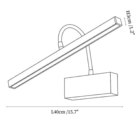 Axis Beam Rechargeable Wall Light