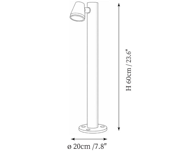 Axis Outdoor Bollard Spotlight