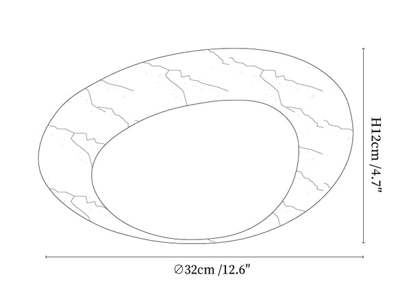 Ayla Marble Ceiling Light