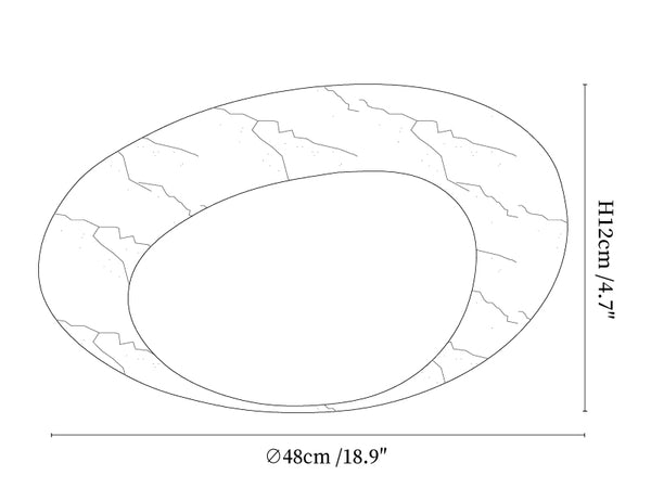 Ayla Marble Ceiling Light