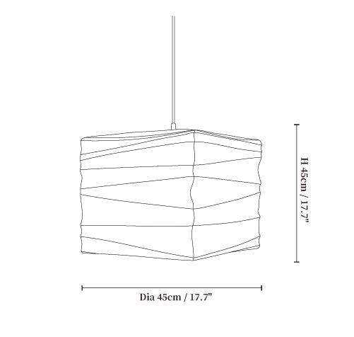 Ayla Paper Cube Pendant Lamp