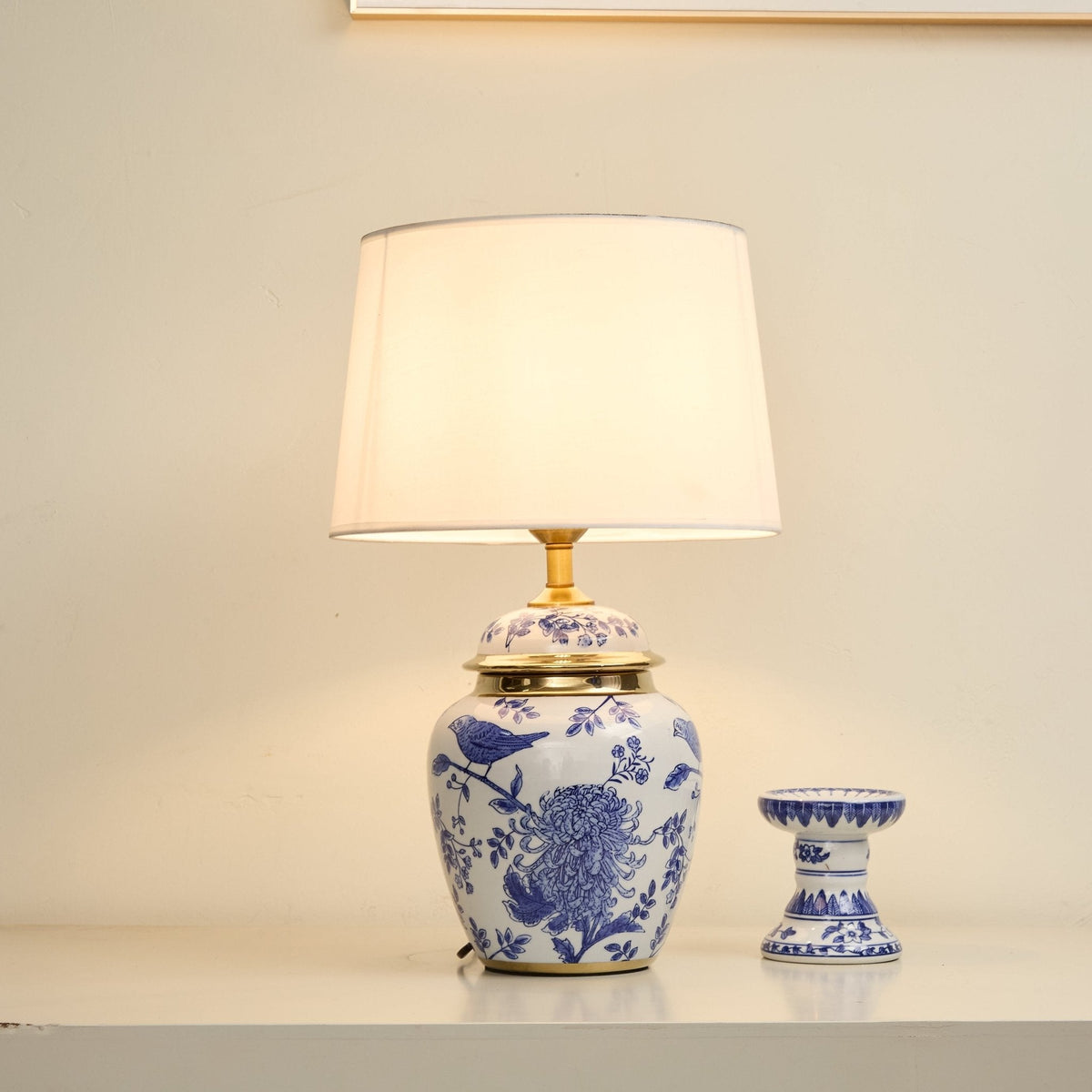 Azure Ceramic Table Lamp