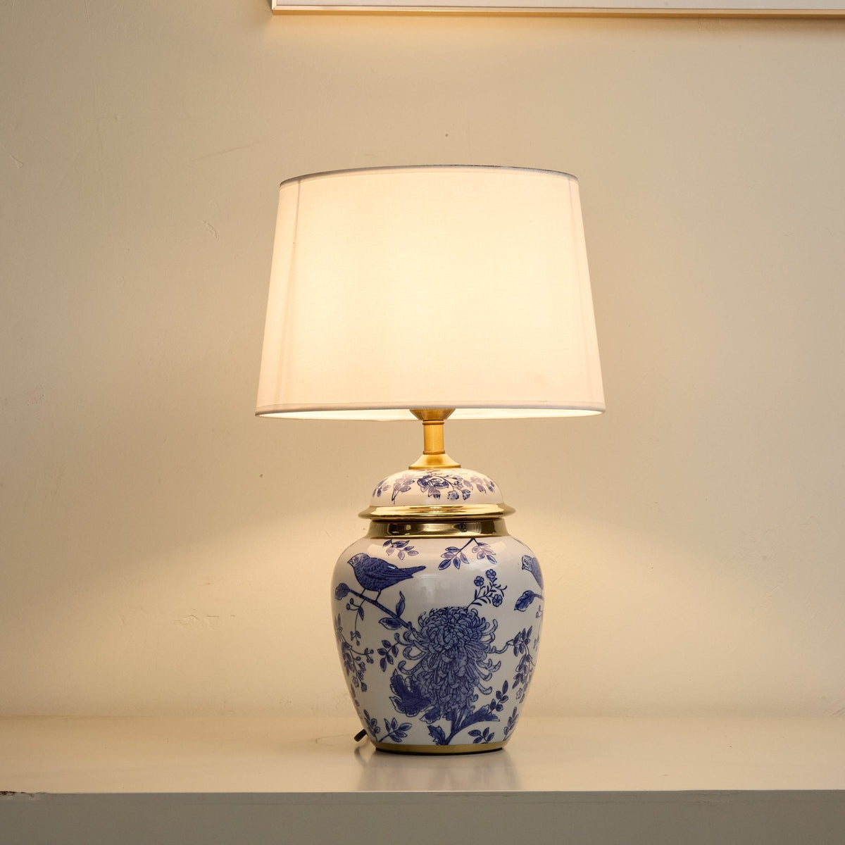 Azure Ceramic Table Lamp