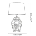 Azure Ceramic Table Lamp