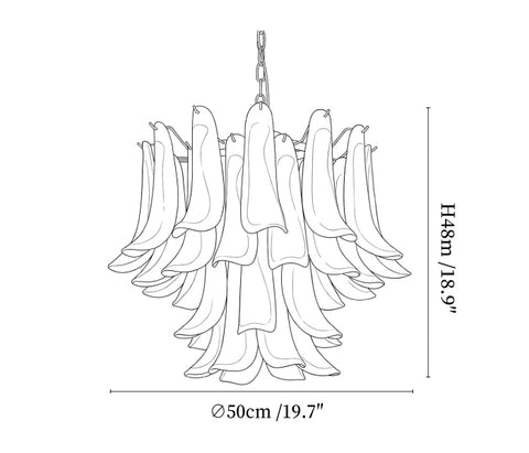 Azure Drift Glass Chandelier