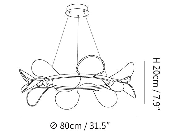 Bain Flying Flowers Chandelier