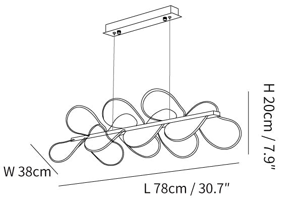 Bain Flying Flowers Chandelier