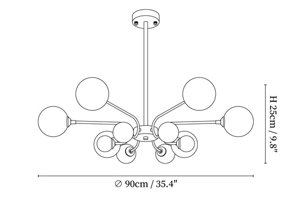 Balloon Ball Chandelier