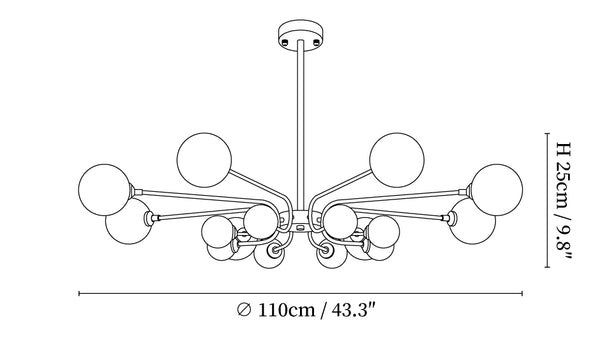 Balloon Ball Chandelier