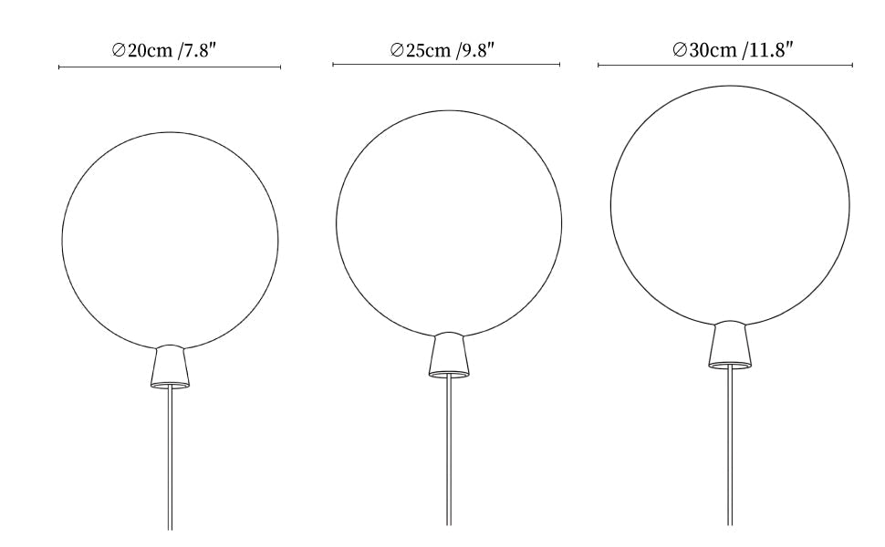 Balloon Dream Glass Wall Sconce