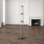 Bamboo Glass Floor Lamp