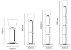 Bamboo Glass Floor Lamp