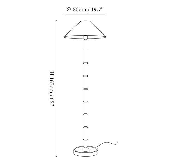 Bamboo Knot Floor Lamp