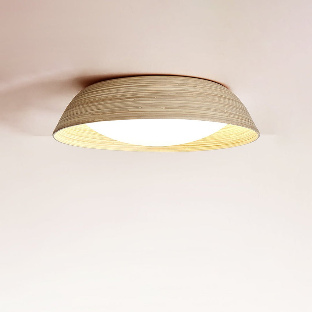 Bamboo Textured Ceiling Lamp