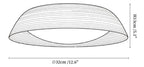 Bamboo Textured Ceiling Lamp