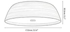 Bamboo Textured Ceiling Lamp