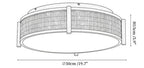 Bamboo Weave Ceiling Lamp