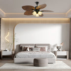 Banana Leaves Ceiling Fan Light