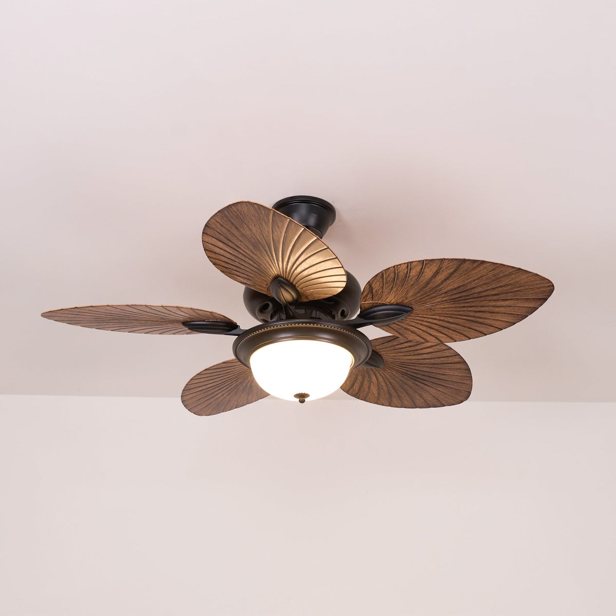 Banana Leaves Ceiling Fan Light