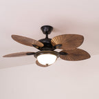 Banana Leaves Ceiling Fan Light
