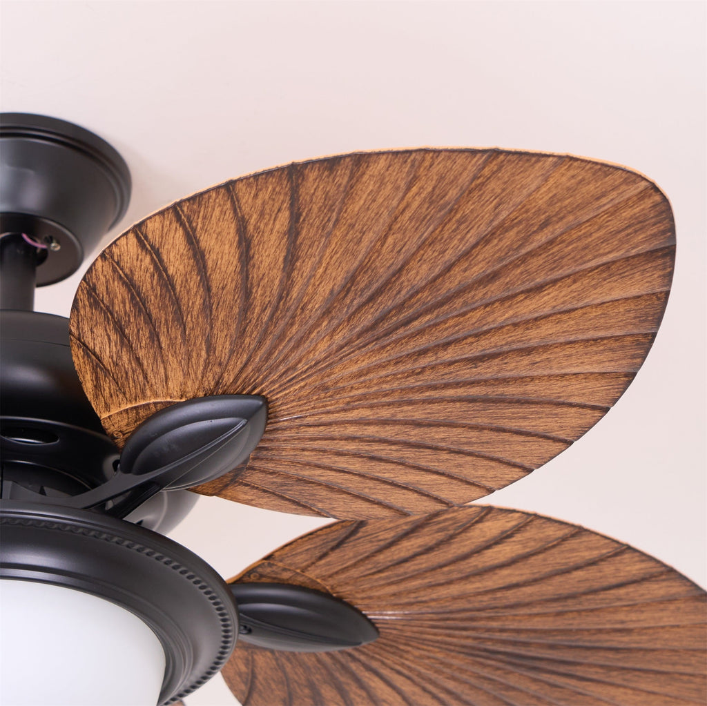 Banana Leaves Ceiling Fan Light