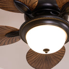 Banana Leaves Ceiling Fan Light