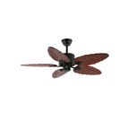 Banana Wood Leaves Ceiling Fan Light
