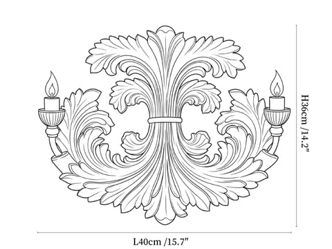 Baroque Blossom Wall Sconce