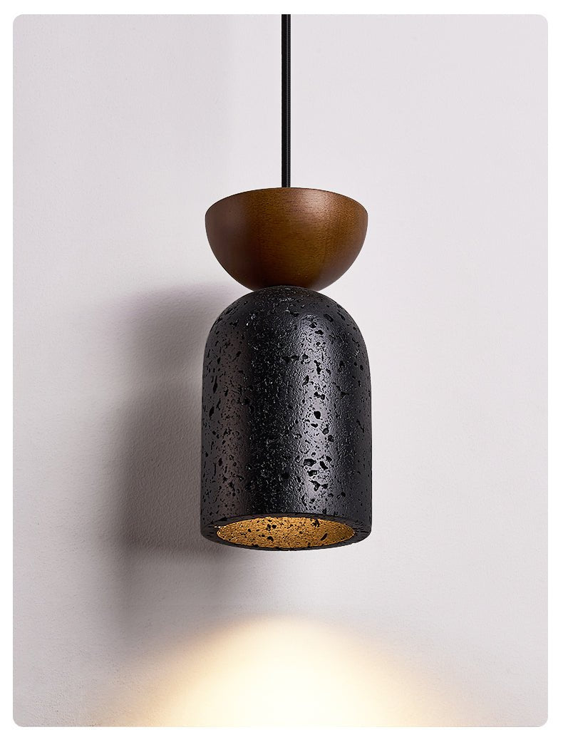 Basalt Walnut Drop Pendant Light