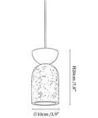 Basalt Walnut Drop Pendant Light