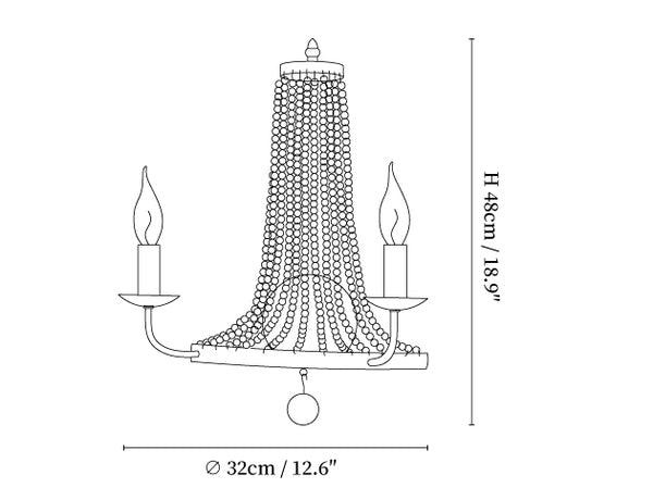 Basket Crystal Wall Lamp