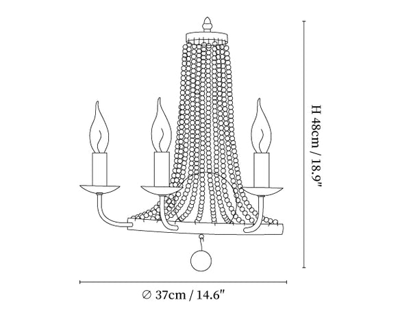 Basket Crystal Wall Lamp
