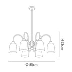 Bauhaus Pleated Chandelier